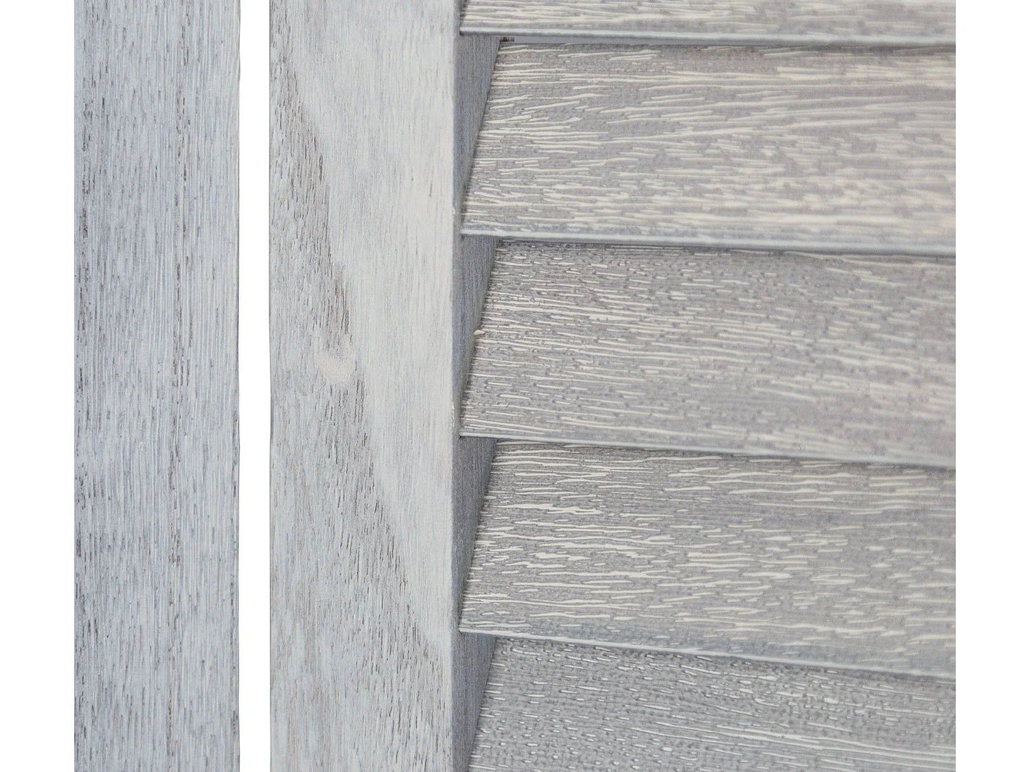 Paravent 3 panneaux gris bois marron 120 x 2 x 170 cm PAR06026