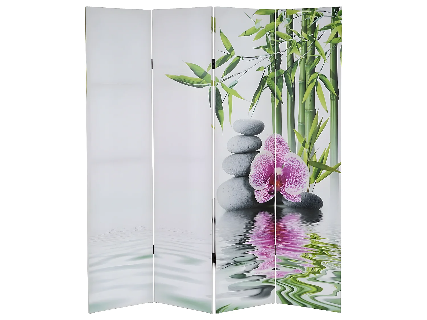 Paravent 4 panneaux pans 160 x 2.5 x 180 cm PAR04009