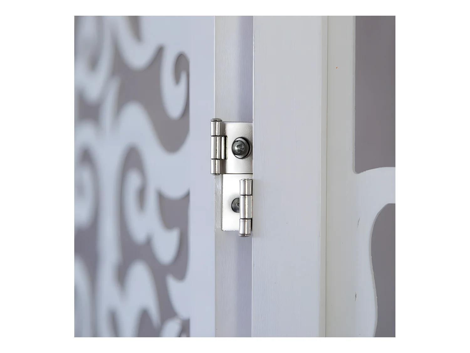 Paravent séparateur de pièce bois blanche 173 x 2.2 x 175 cm PAR06085