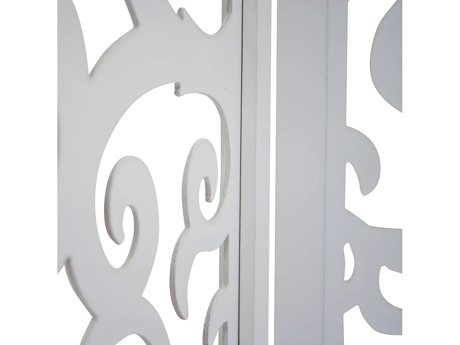 Paravent séparateur de pièce bois blanche 173 x 2.2 x 175 cm PAR06085