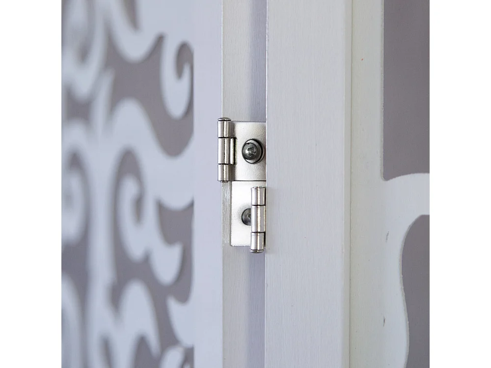 Paravent séparateur de pièce bois blanche 173 x 2.2 x 175 cm PAR06085