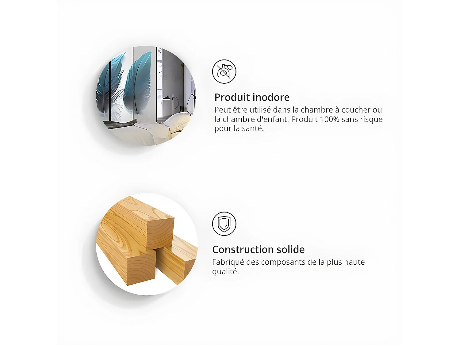 Paravent 3 volets panneaux cloison séparateur de pièce pliable recto verso Triangles arc-en-ciel 135x172 cm PAR110707