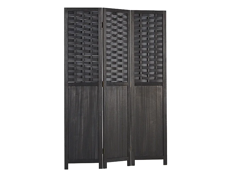 Paravent en 3 panneaux bois marron 132 x 2 x 175 cm PAR06081