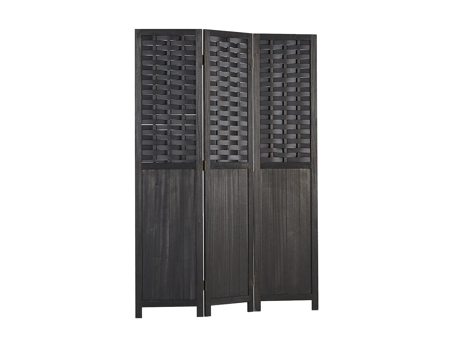 Paravent en 3 panneaux bois marron 132 x 2 x 175 cm PAR06081