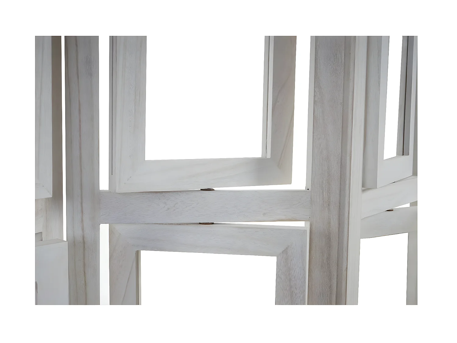 Paravent 4 panneaux blanc bois blanche 125 x 2 x 161 cm PAR04030