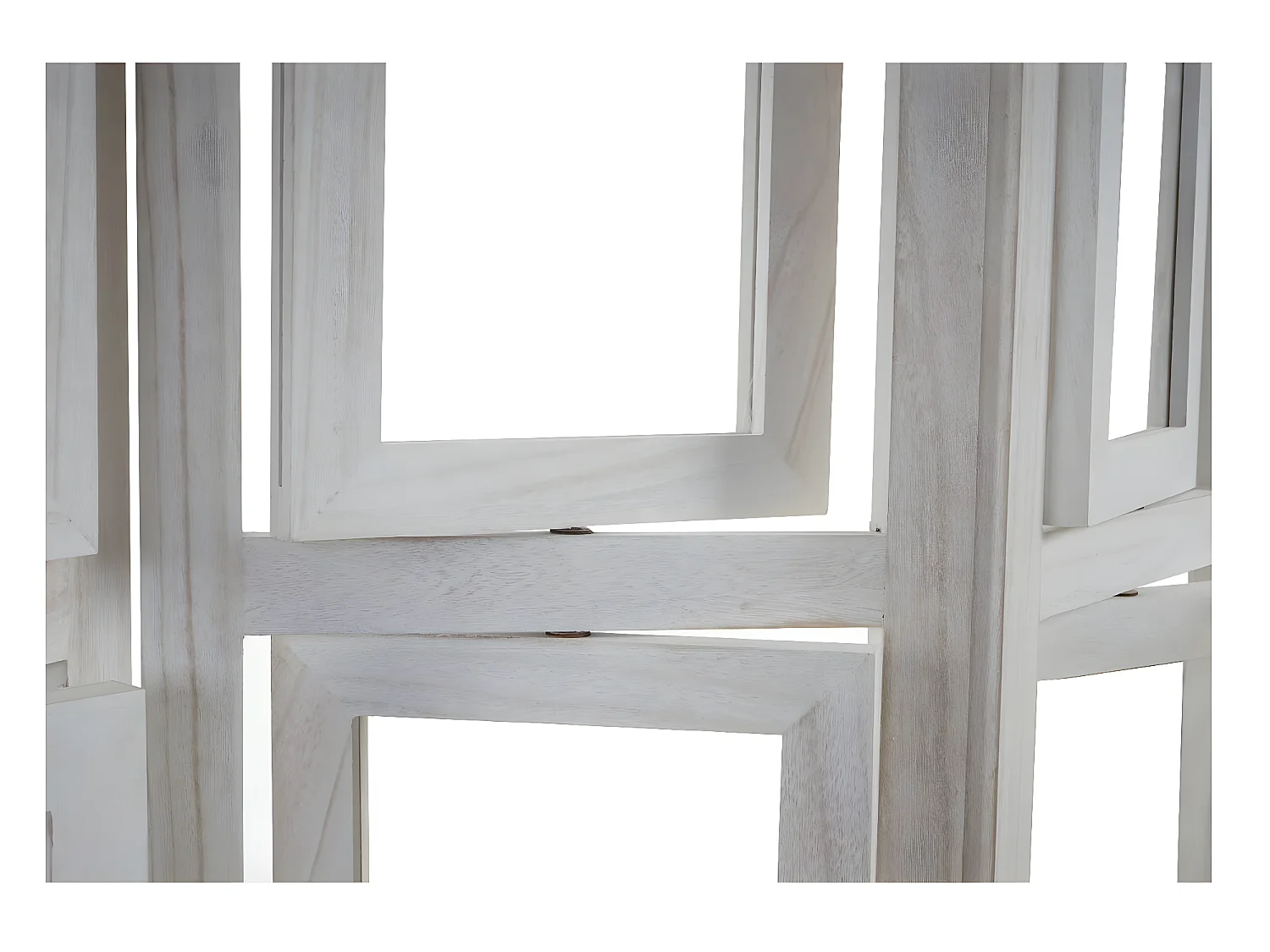 Paravent 4 panneaux blanc bois blanche 125 x 2 x 161 cm PAR04030