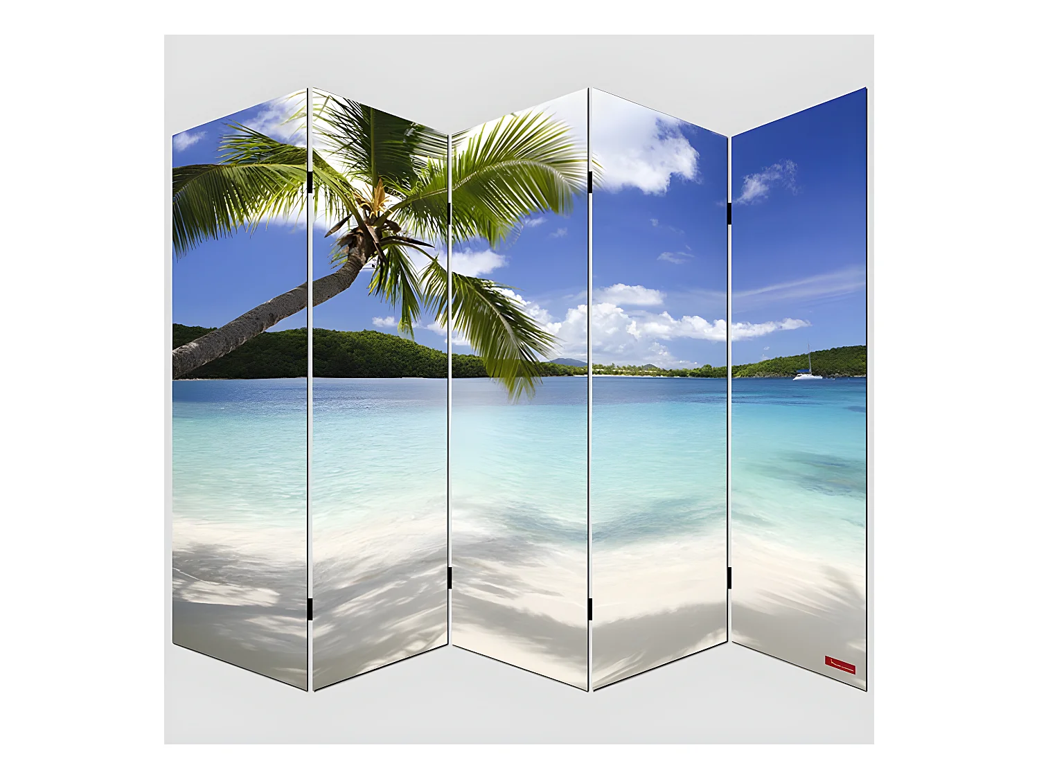 Paravent 5 panneaux pans 200 x 3 x 180 cm PAR04005