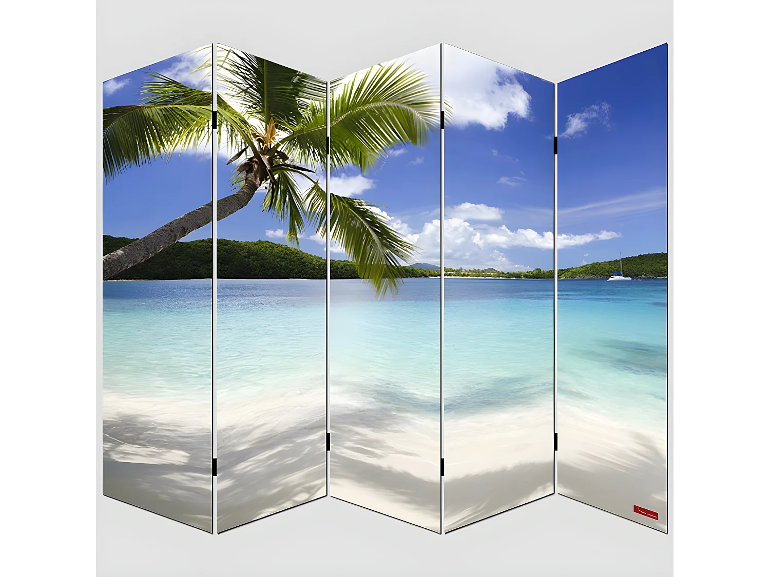 Paravent 5 panneaux pans 200 x 3 x 180 cm PAR04005