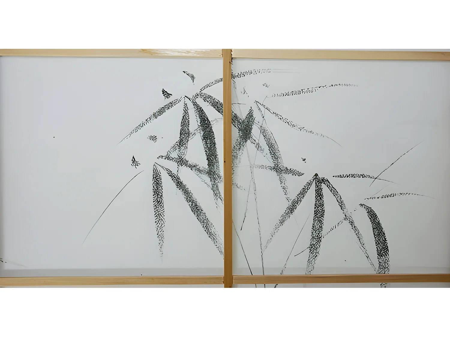 Paravent 6 panneaux japonais bois marron 264 x 2.2 x 175 cm PAR06056