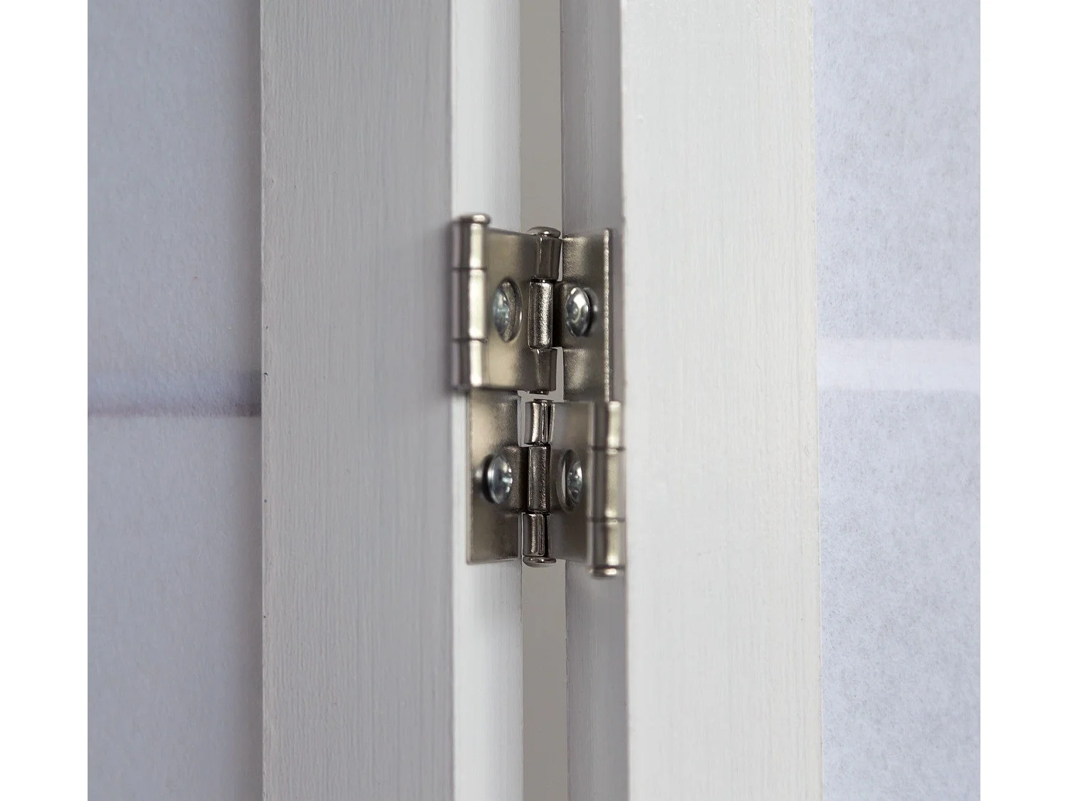 Paravent 3 panneaux japonais bois blanche 132 x 2.2 x 175 cm PAR06016