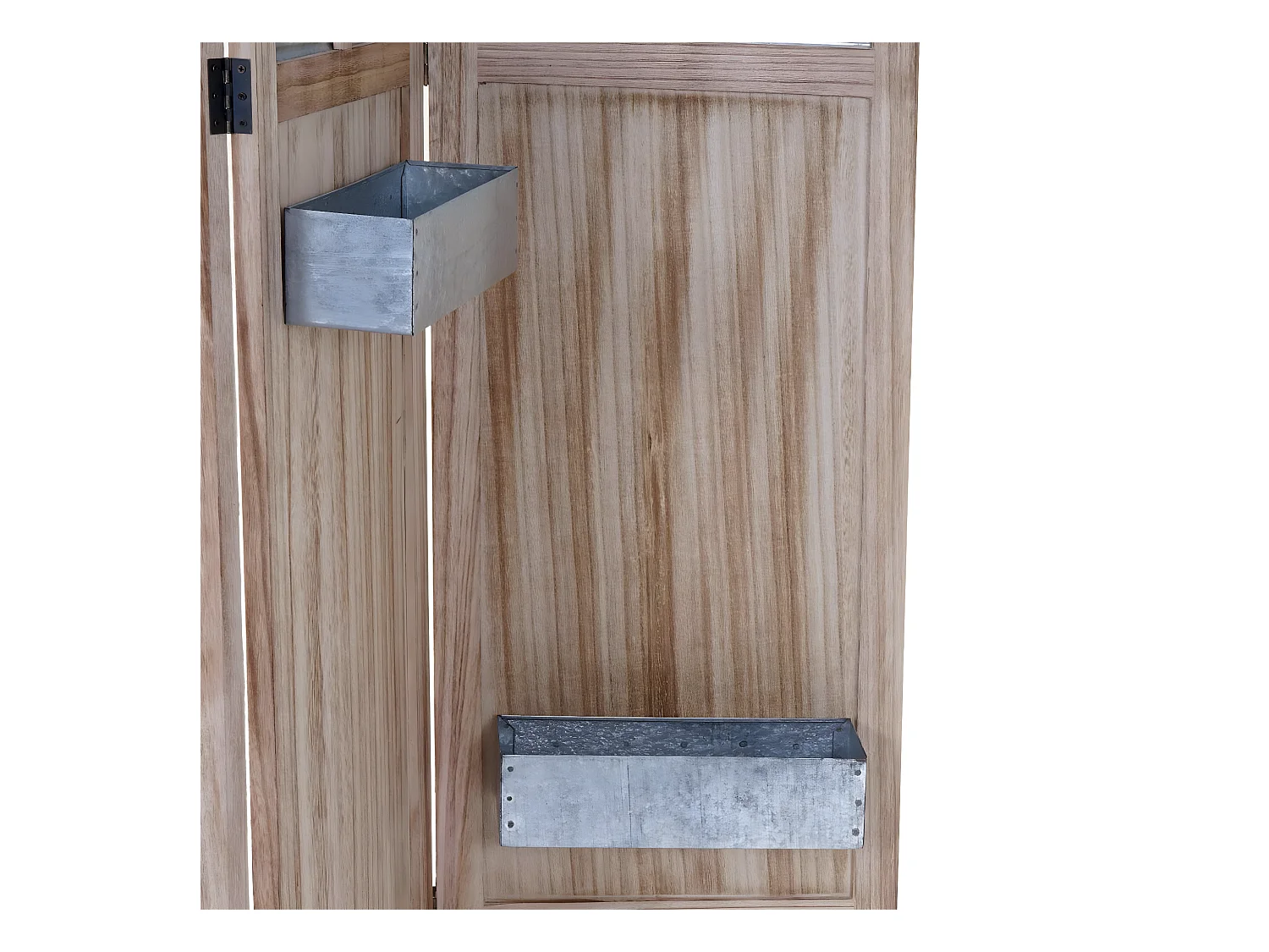 Paravent 4 panneaux avec métal marron 161 x 28.5 x 170 cm 04_0003921