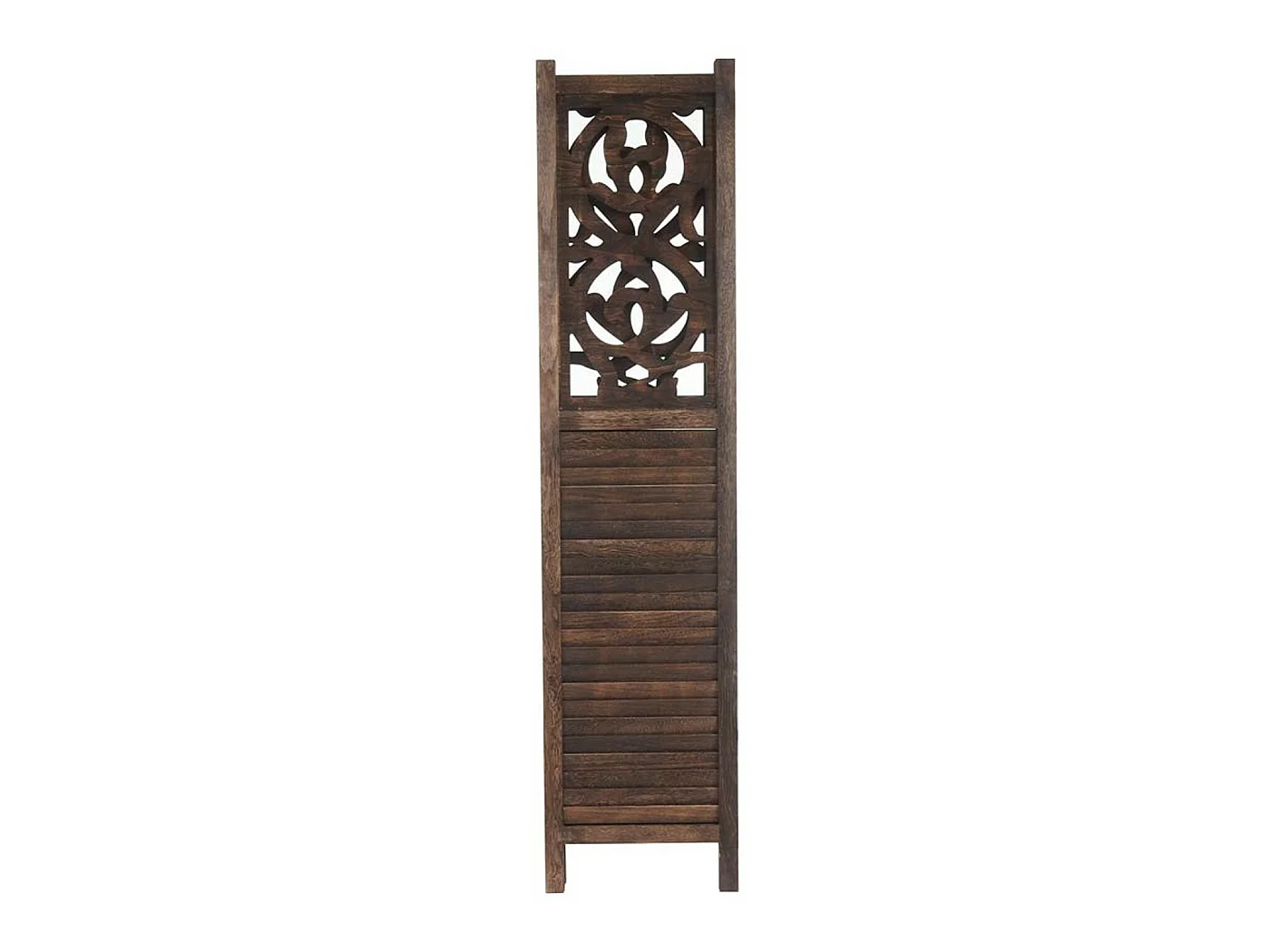 Paravent 4 panneaux en bois marron 41 x 9 x 170 cm PAR04033