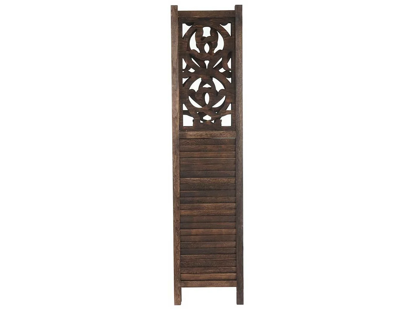 Paravent 4 panneaux en bois marron 41 x 9 x 170 cm PAR04033
