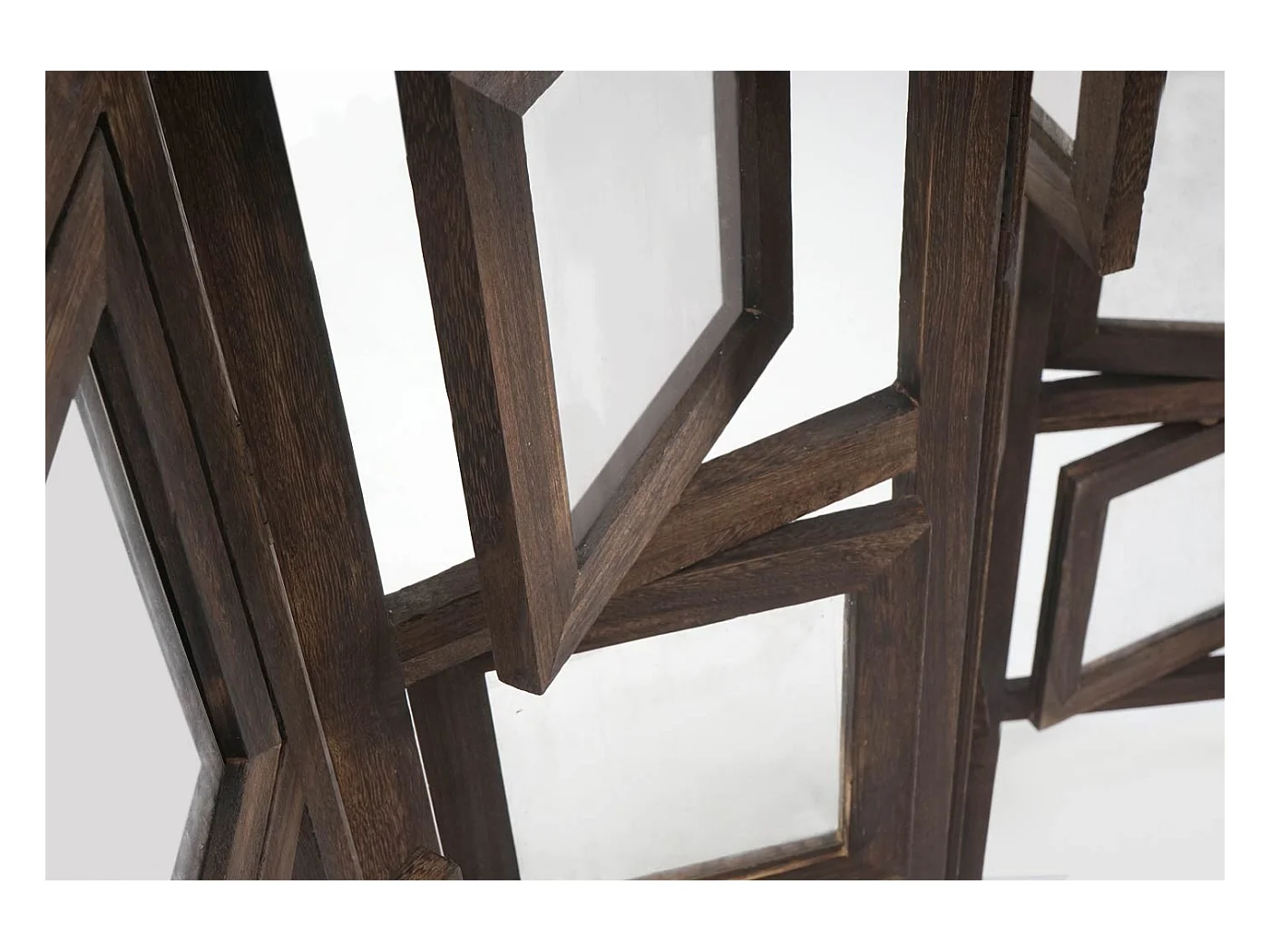 Paravent 4 panneaux marron bois marron 125 x 2 x 161 cm PAR04029