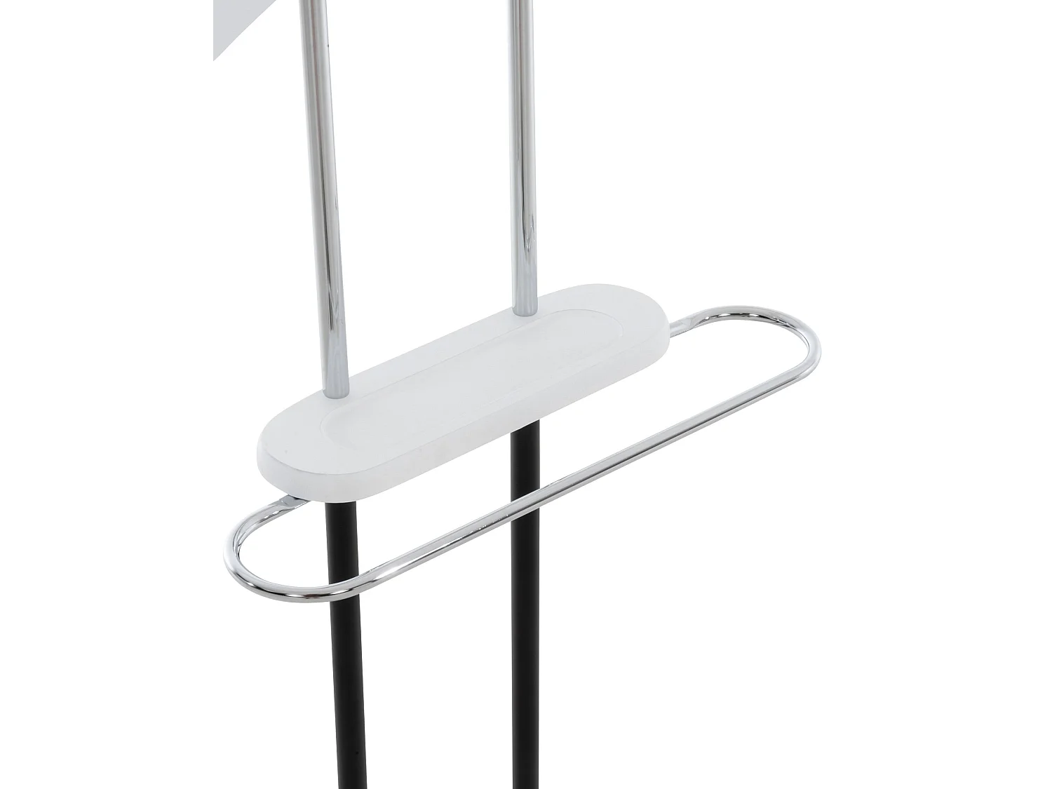 Valet de nuit portant métal blanche 43 x 28 x 109 cm MOC10015