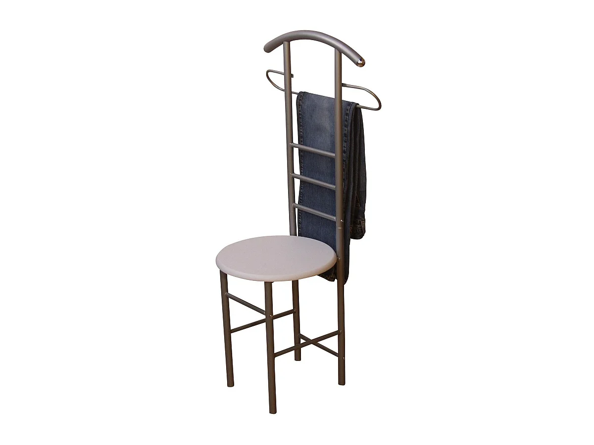 Chaise de chambre / blanche 53 x 47 x 118 cm MED05101