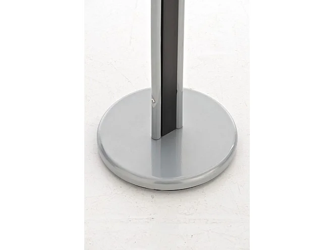 Galán de noche perchero con colgador en metal cromado y madera color cerezo MOC10011