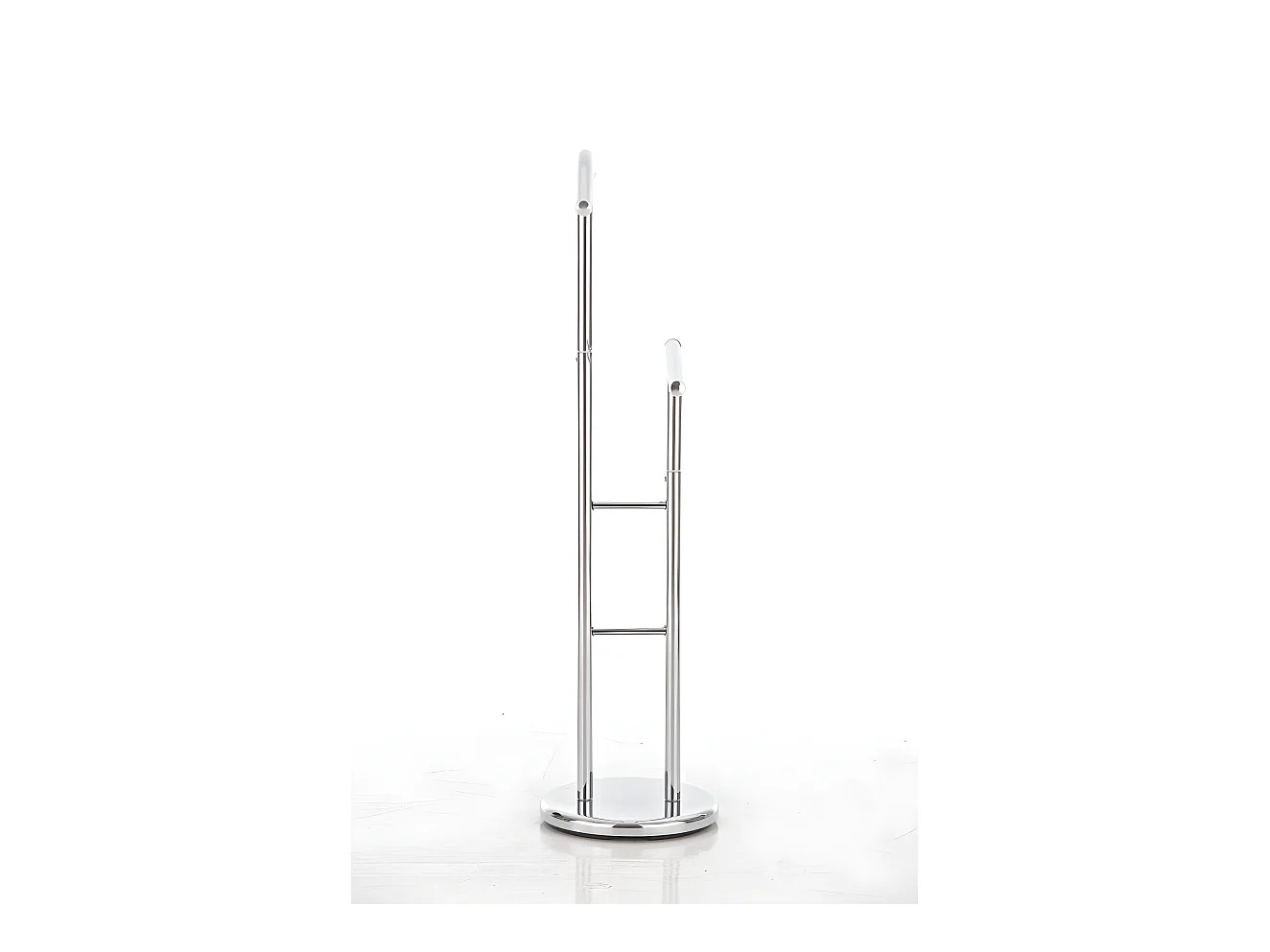 Perchero galán de metal color plata MOC10009