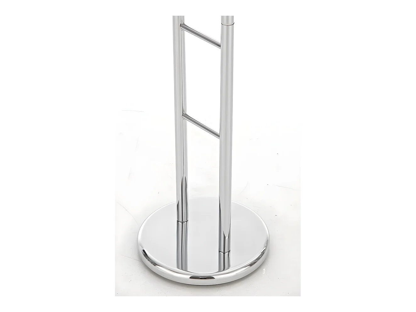 Perchero galán de metal color plata MOC10009