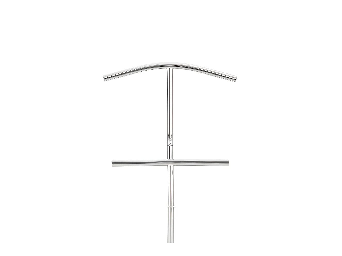 Perchero galán de metal color plata MOC10009