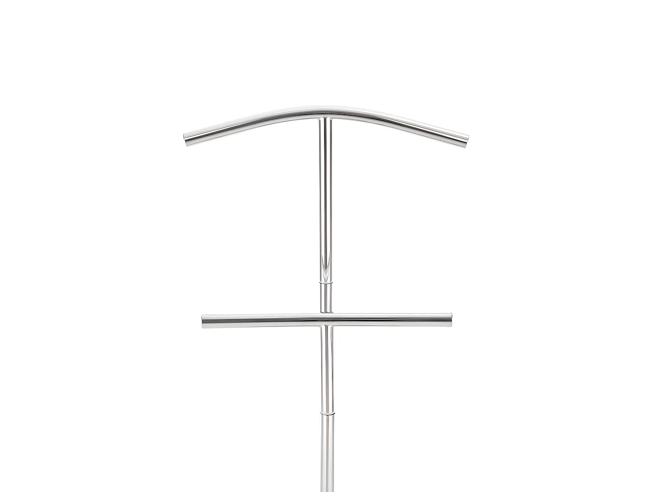 Valet de nuit portant métal argentée 50 x 28 x 107 cm MOC10009