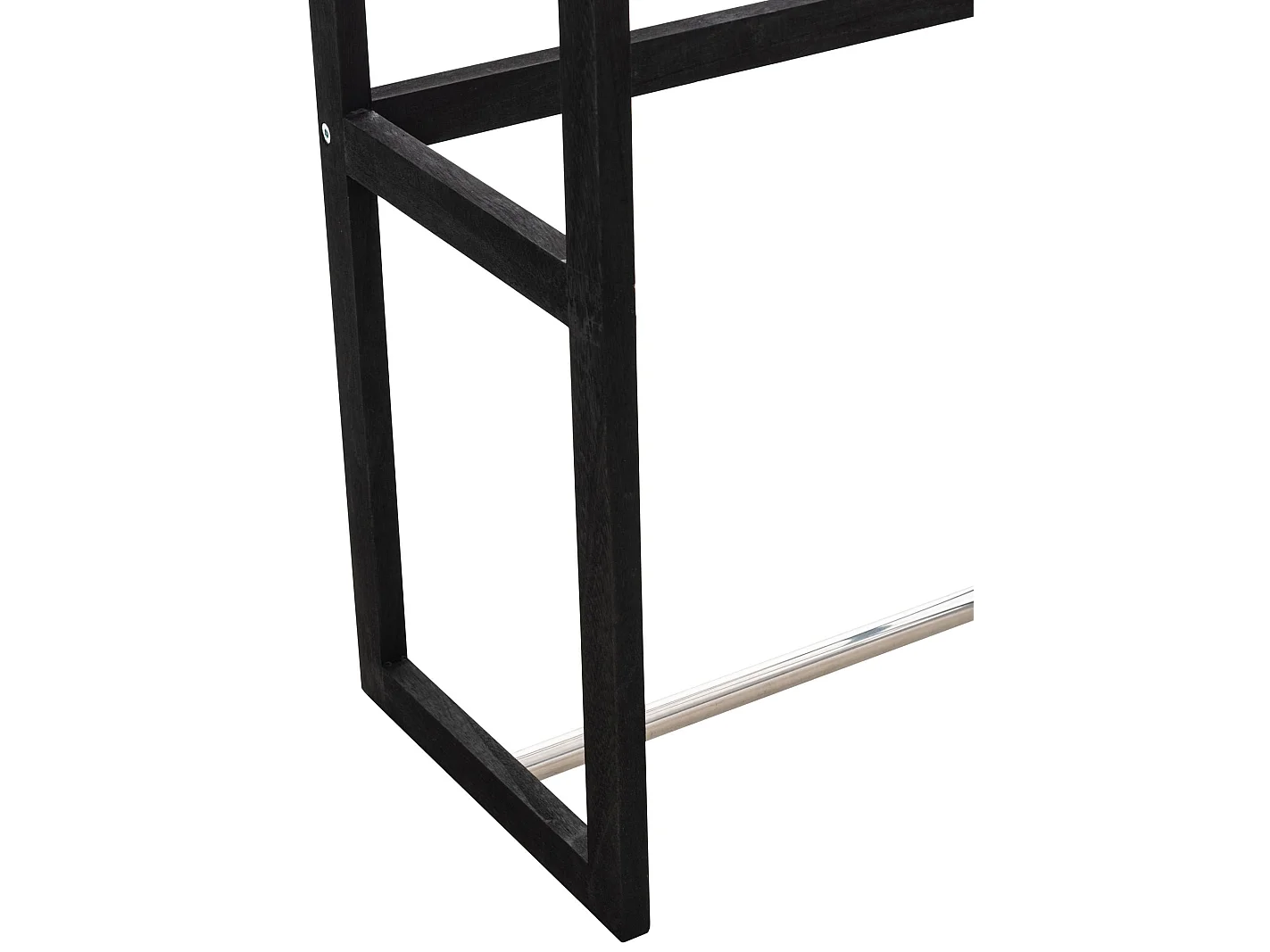 Valet de nuit portant de chambre en bois noir DIV10029