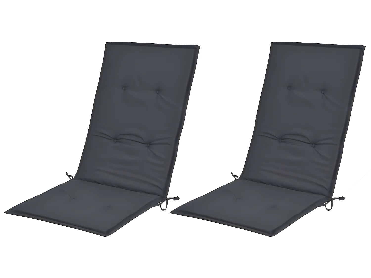 Lot de 2 coussins tissu 120 x 50 x 3 cm DEC021542