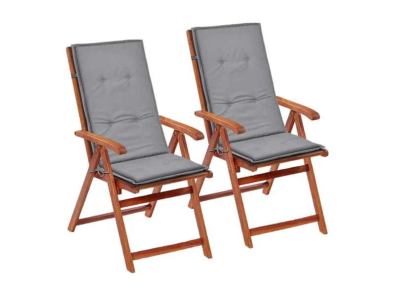 Lot de 2 coussins tissu grise 120 x 50 x 3 cm DEC021544