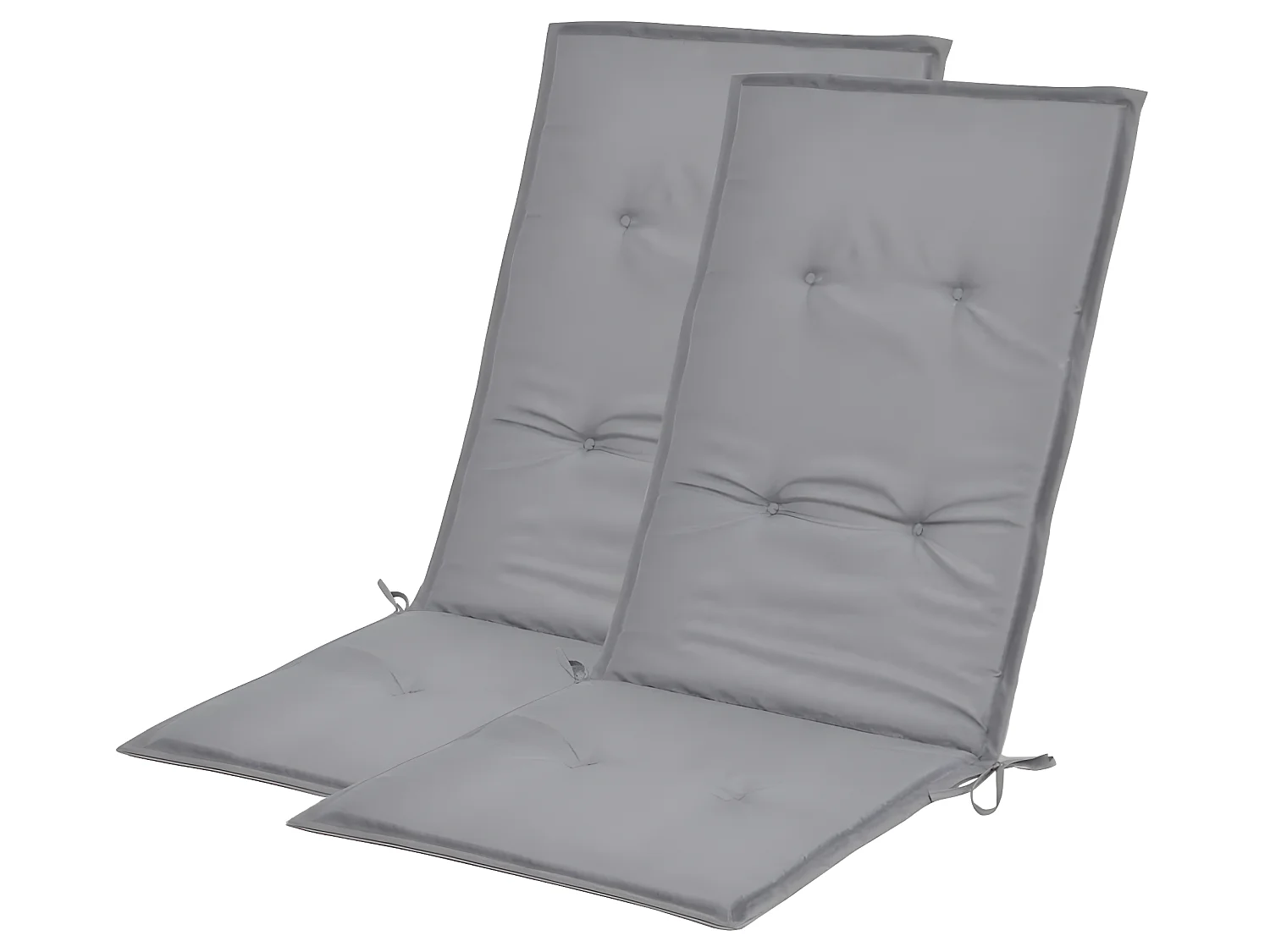 Lot de 2 coussins tissu grise 120 x 50 x 3 cm DEC021544