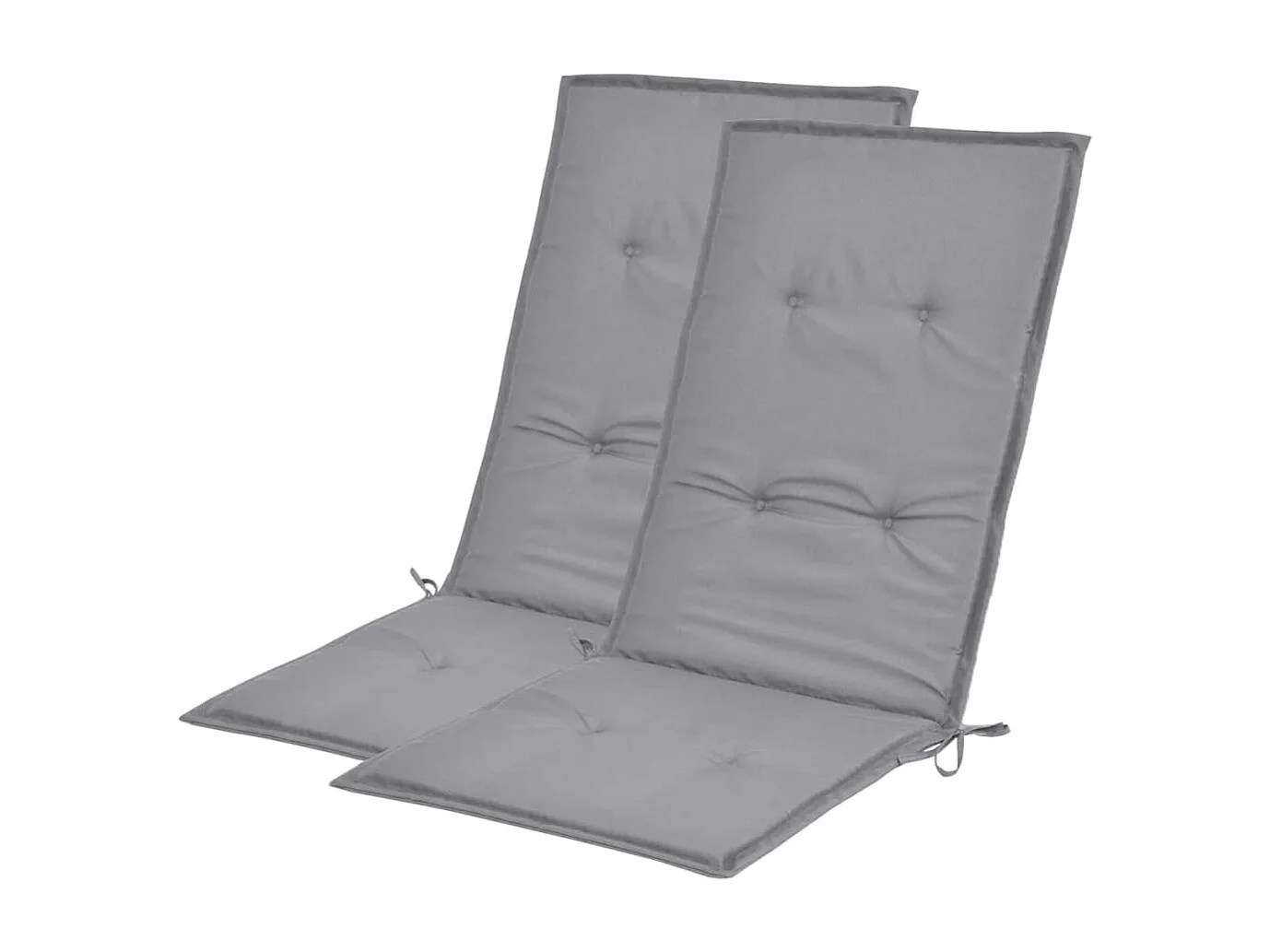 Lot de 2 coussins tissu grise 120 x 50 x 3 cm DEC021544