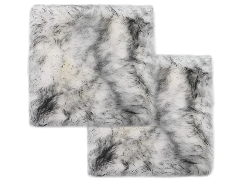 Lot de 2 coussins grise 40 x 40 x 3 cm DEC021287