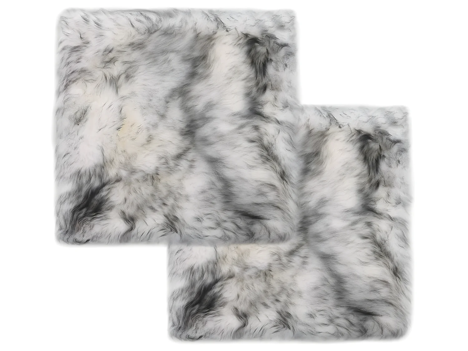 Lot de 2 coussins grise 40 x 40 x 3 cm DEC021287