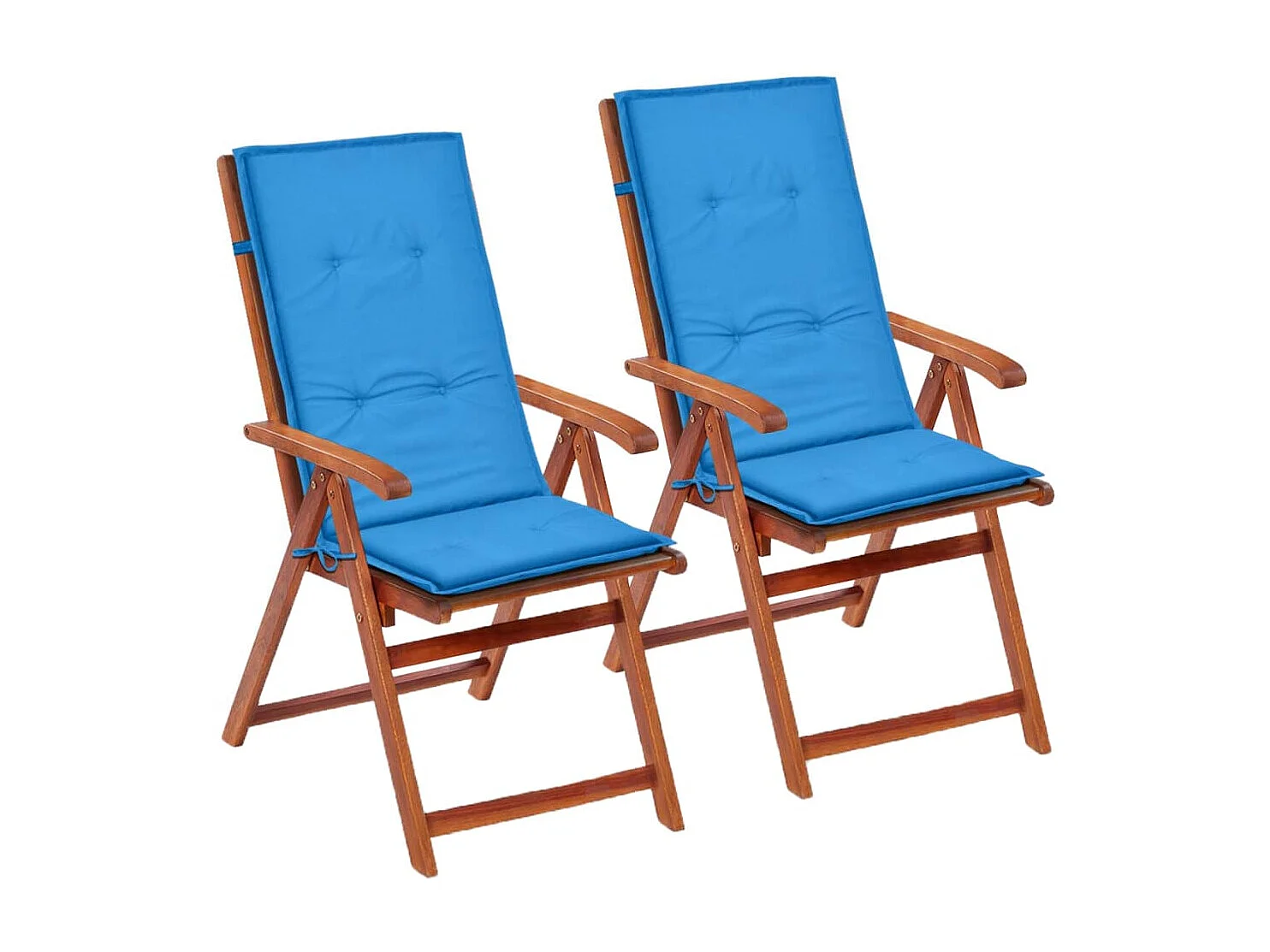 Lot de 2 coussins tissu bleue 120 x 50 x 3 cm DEC021548