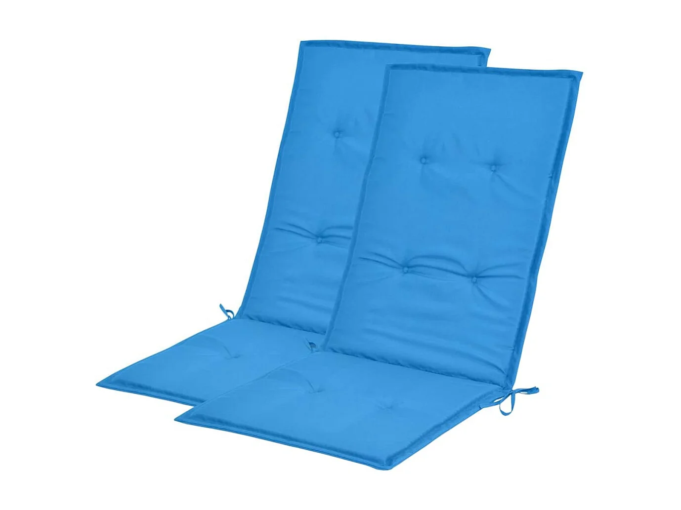 Lot de 2 coussins tissu bleue 120 x 50 x 3 cm DEC021548