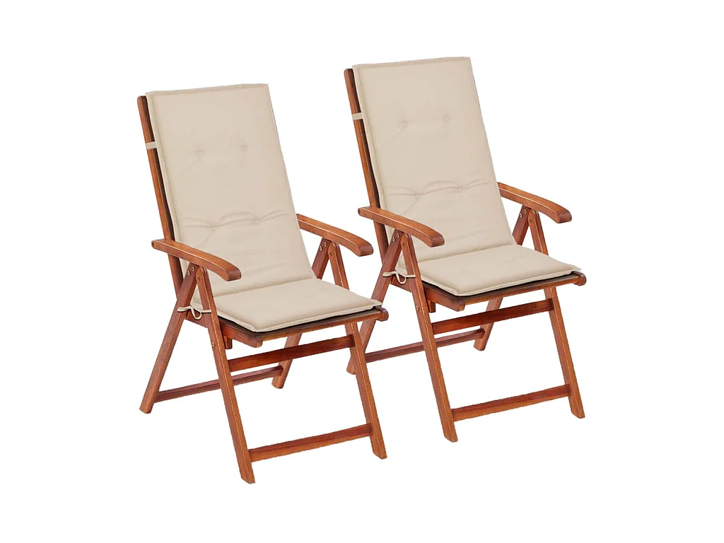 Lot de 2 coussins tissu crème 120 x 50 x 3 cm DEC021546