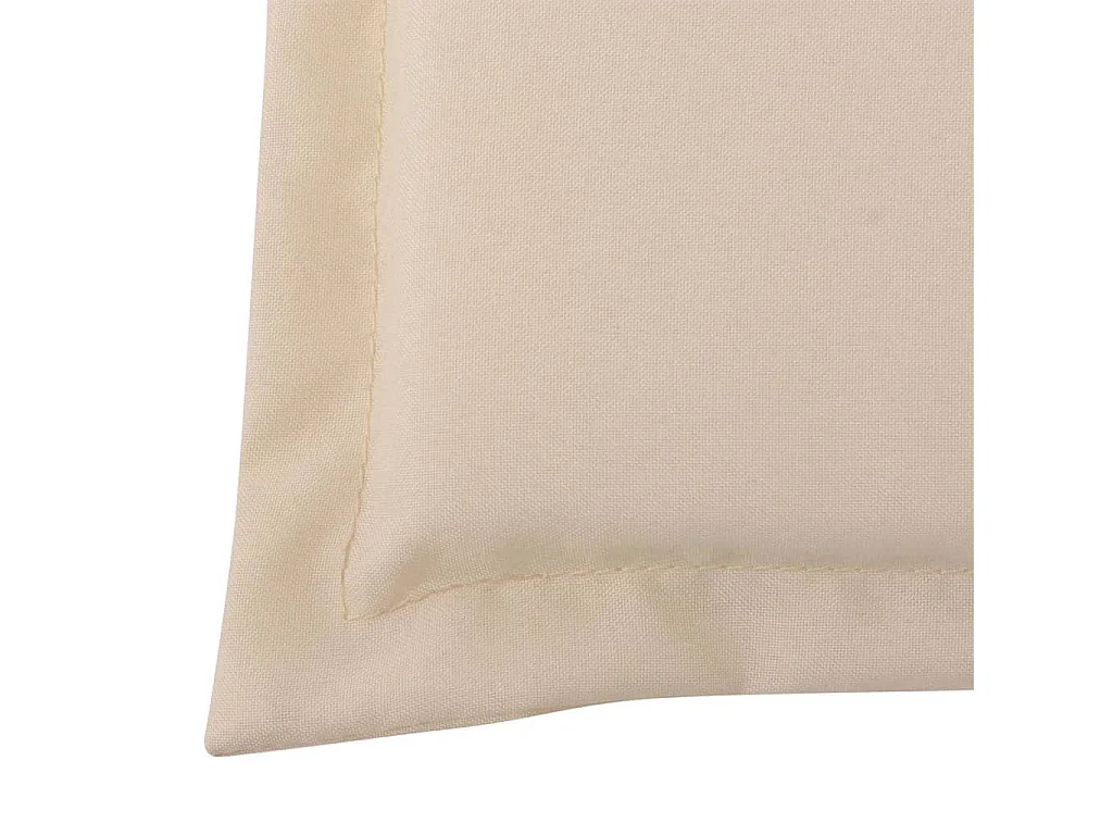 Lot de 2 coussins tissu crème 120 x 50 x 3 cm DEC021546