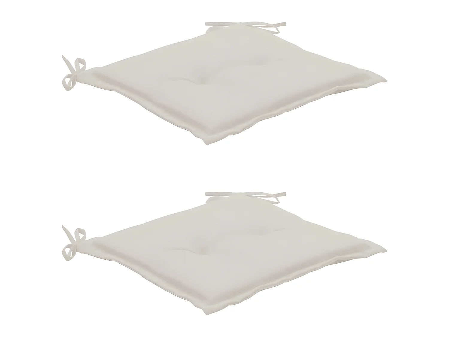 lot de 2 coussins crème 50 x 50 x 3 cm DEC021727