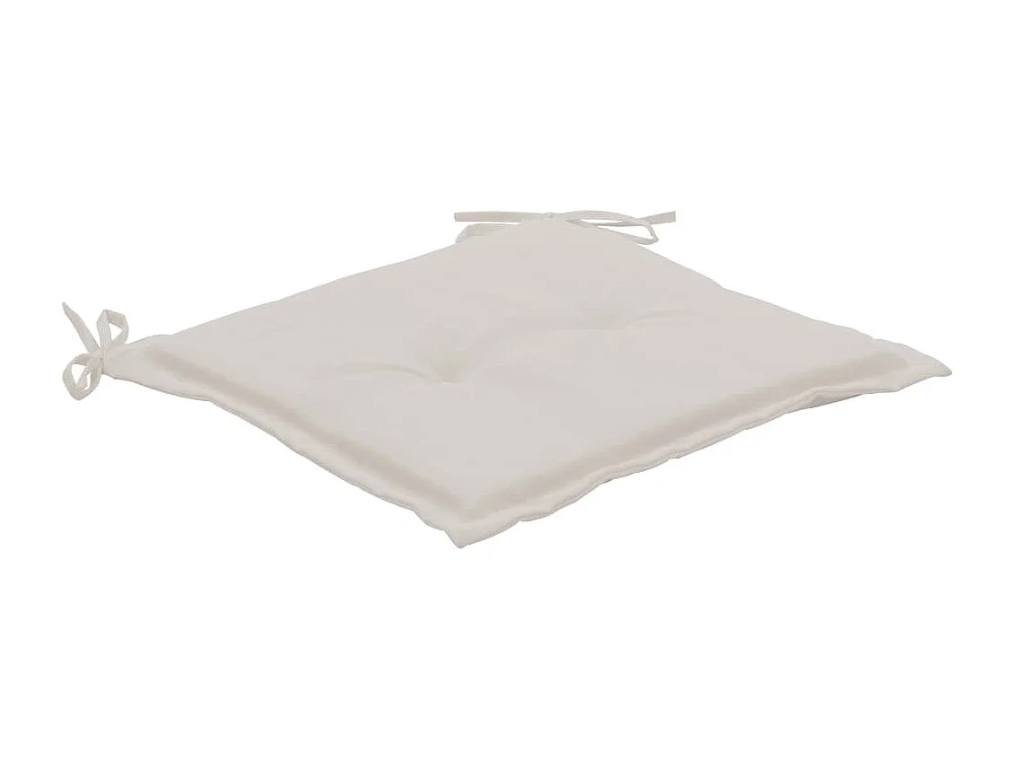 lot de 2 coussins crème 50 x 50 x 3 cm DEC021727