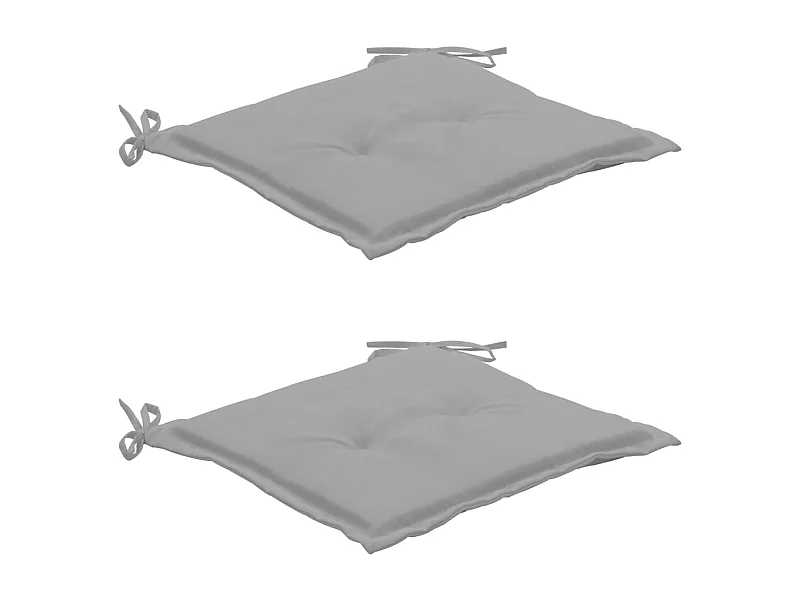 lot de 2 coussins grise 50 x 50 x 3 cm DEC021725