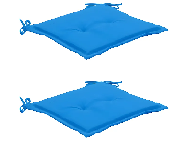 lot de 2 coussins bleue 50 x 50 x 3 cm DEC021729