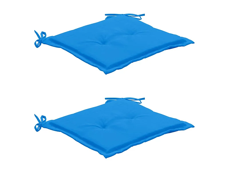 lot de 2 coussins bleue 50 x 50 x 3 cm DEC021729