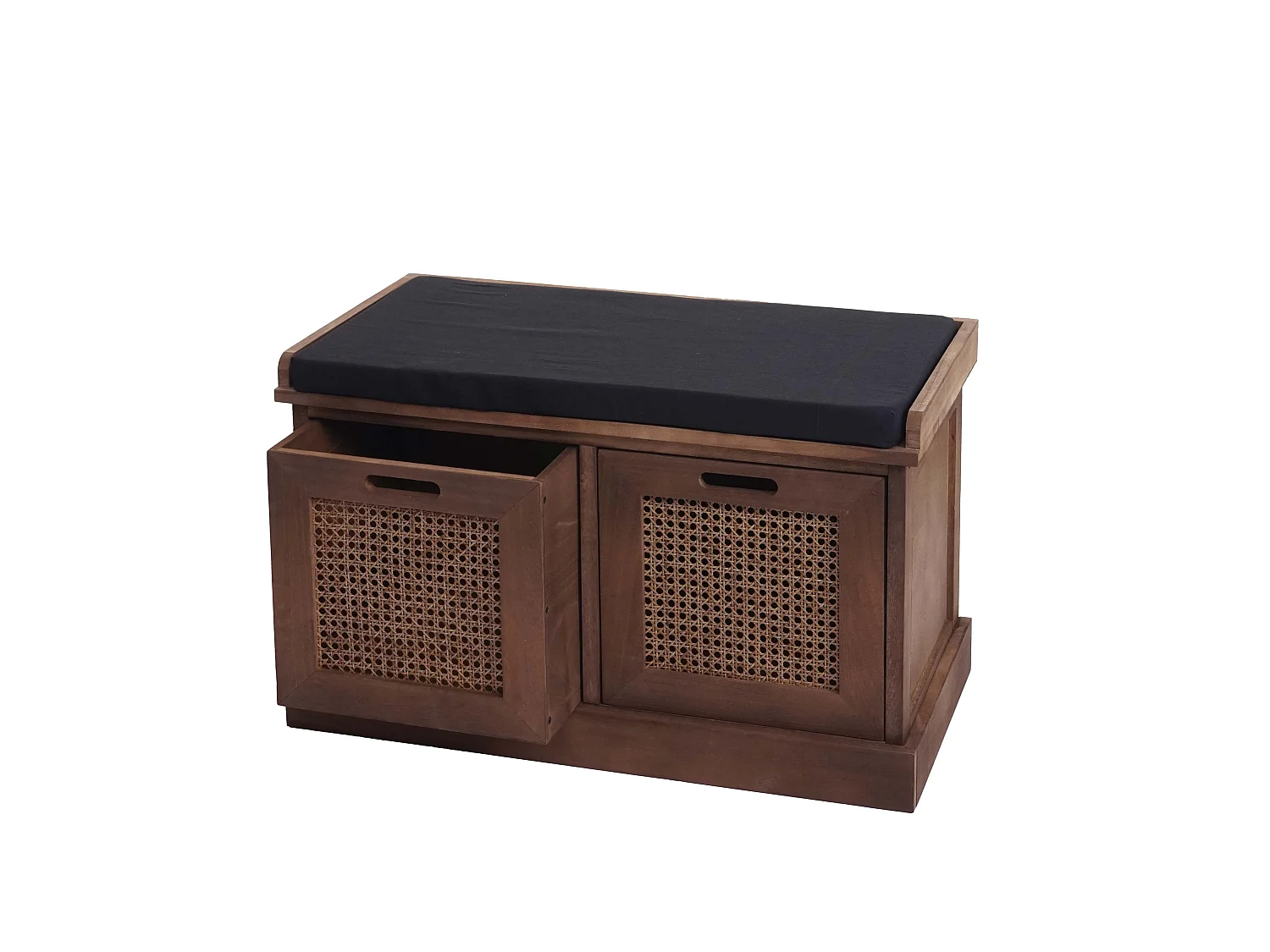 Banc banquette en bois effet bois marron 75 x 40 x 47 cm BAN04051