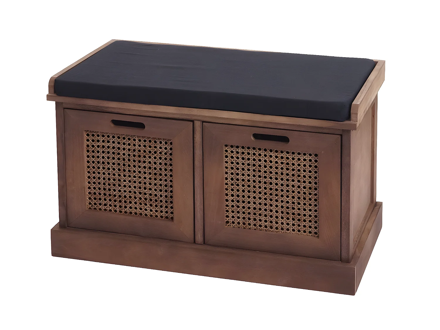 Banc banquette en bois effet bois marron 75 x 40 x 47 cm BAN04051