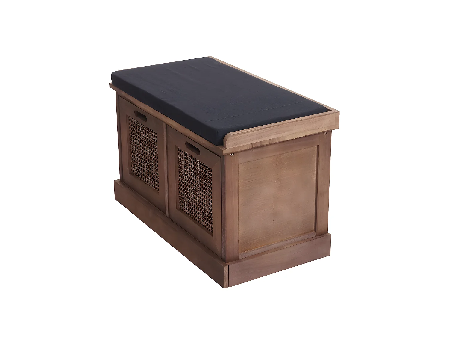 Banc banquette en bois effet bois marron 75 x 40 x 47 cm BAN04051