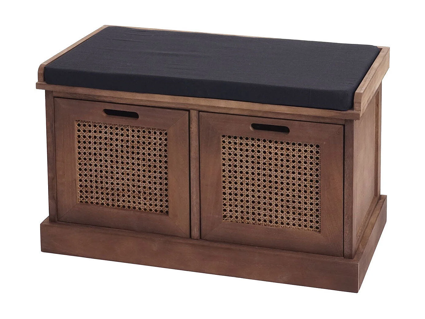 Banc banquette en bois effet bois marron 75 x 40 x 47 cm BAN04051