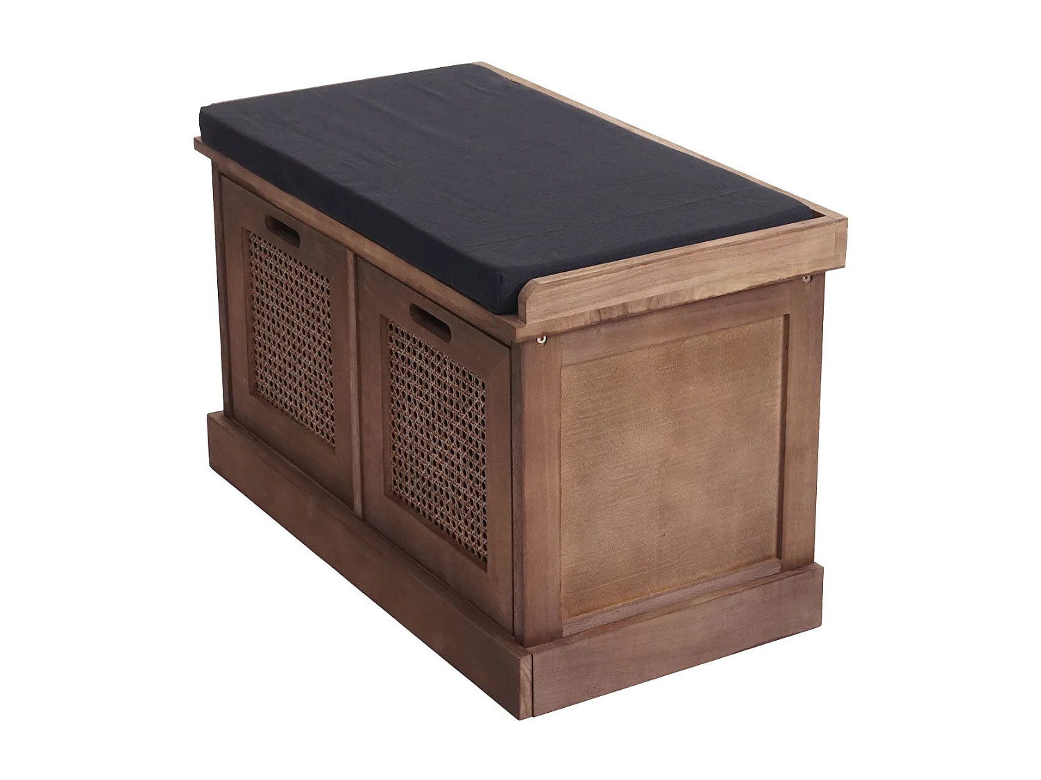 Banc banquette en bois effet bois marron 75 x 40 x 47 cm BAN04051