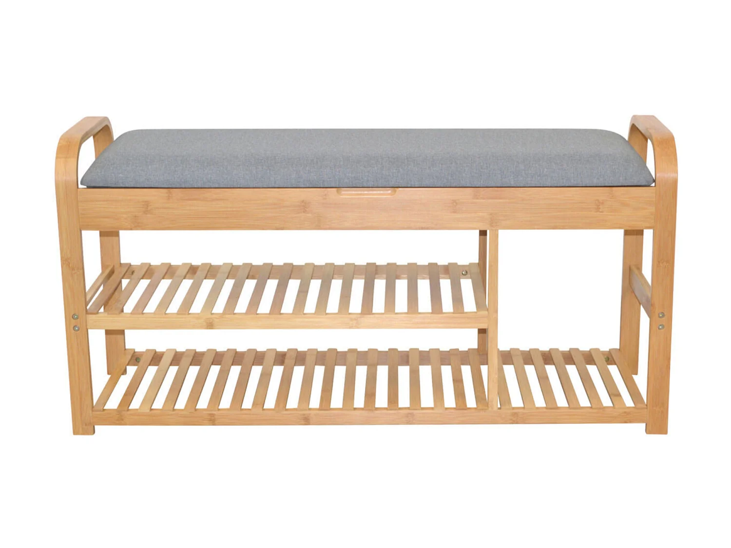 Banc banquette en bambou bambou marron 100 x 33 x 50 cm 05_0000669