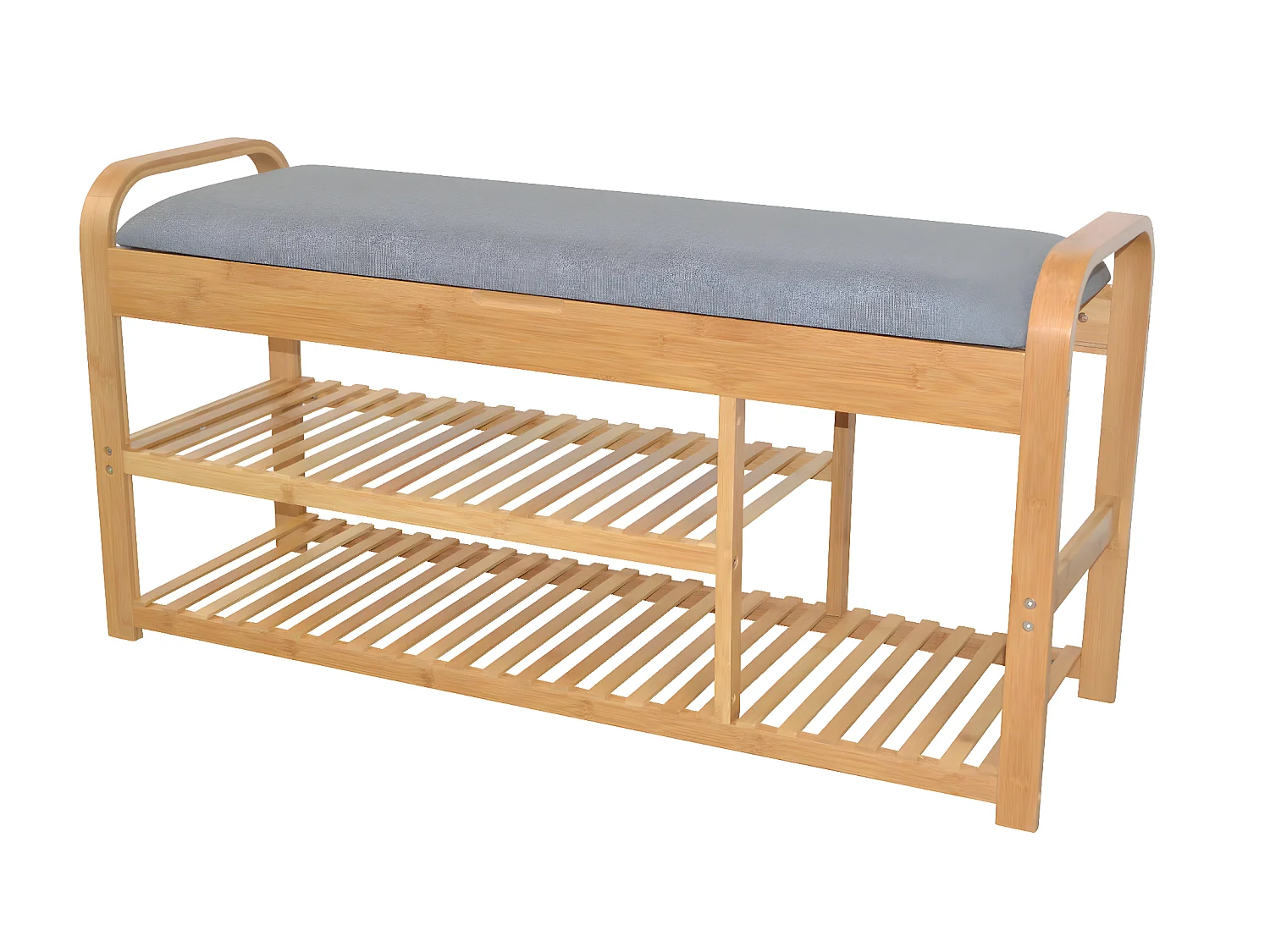 Banc banquette en bambou bambou marron 100 x 33 x 50 cm 05_0000669