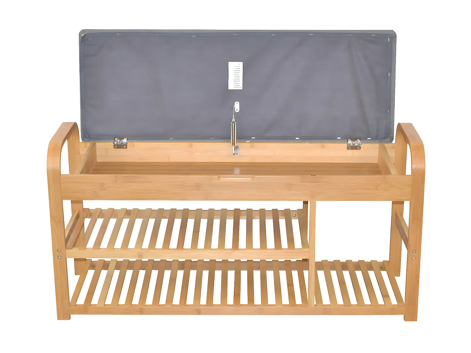 Banc banquette en bambou bambou marron 100 x 33 x 50 cm 05_0000669