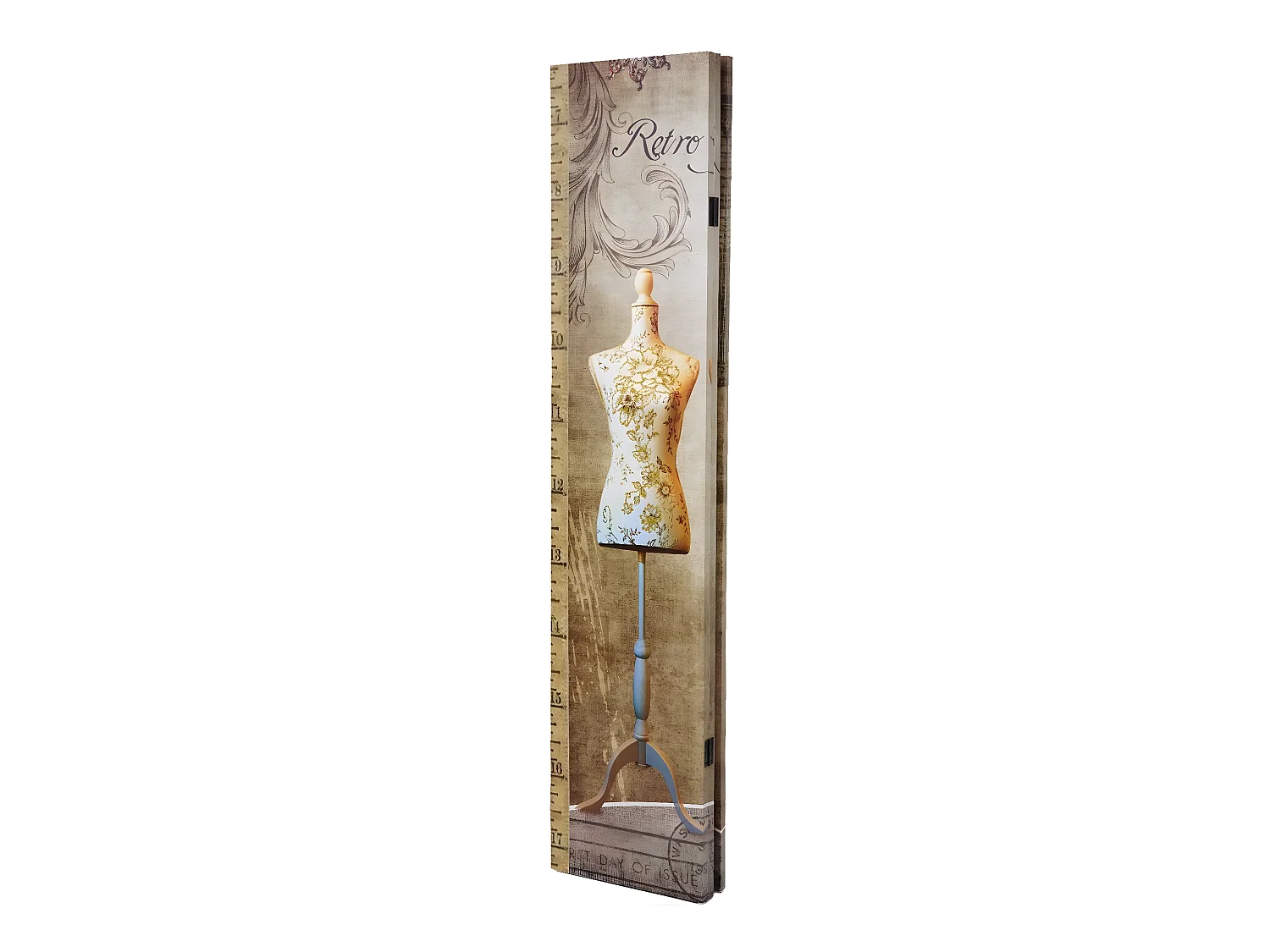 Paravent 3 panneaux vintage 120 x 2.5 x 180 cm PAR04043